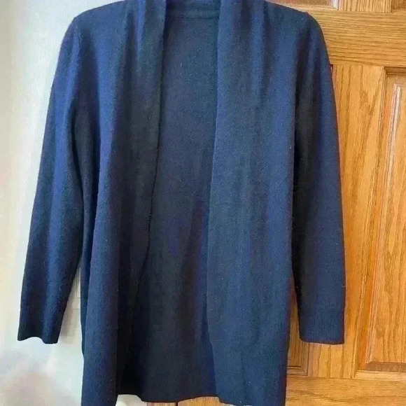 Extra Small Black Nordstrom Brand 100% Cashmere Duster - Picture 1 of 7